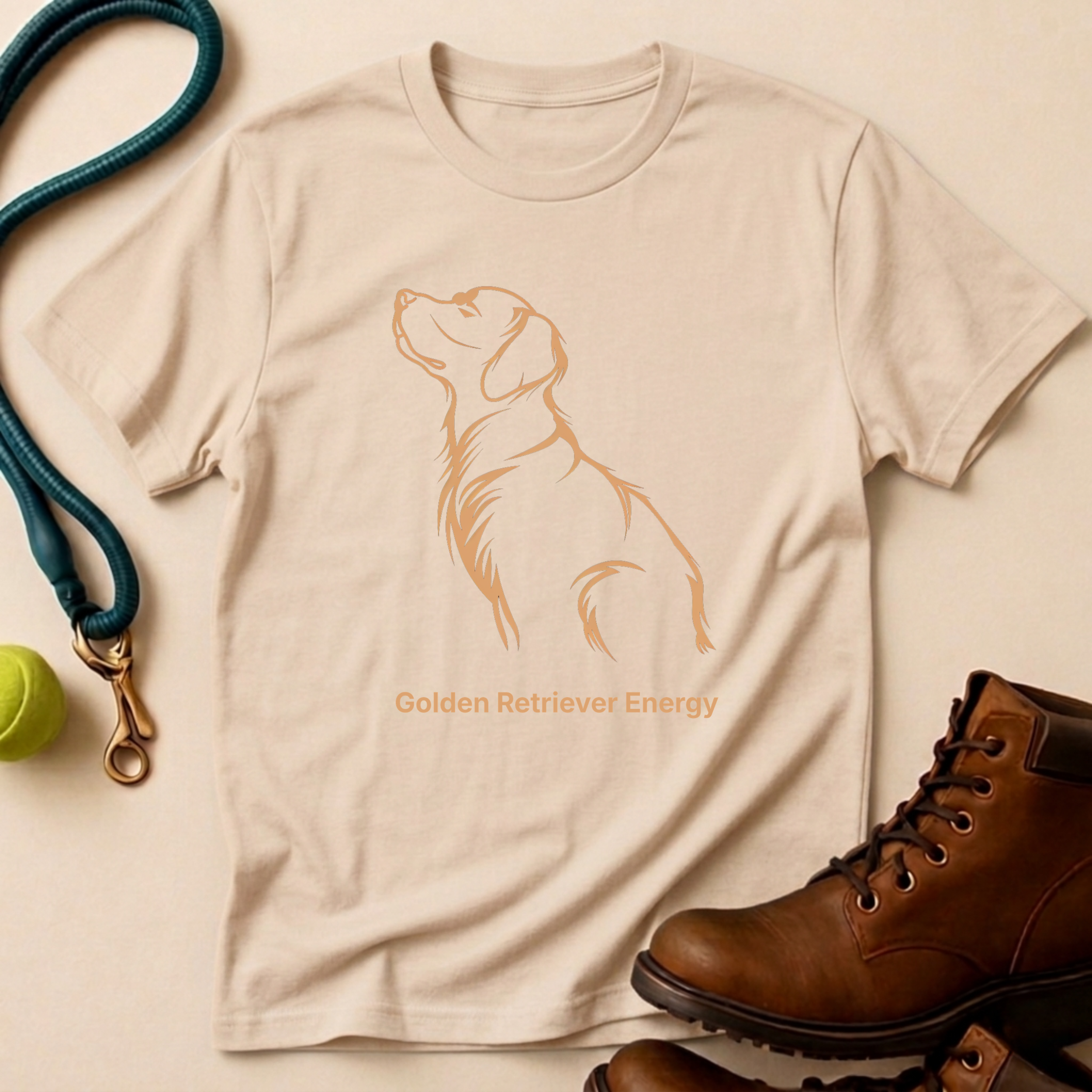 Golden Retriever Energy T-Shirt