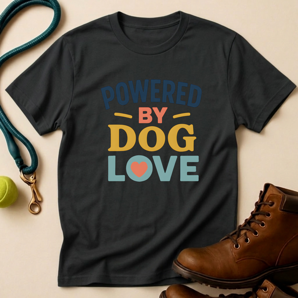 Powered By Dog Love T-Shirt