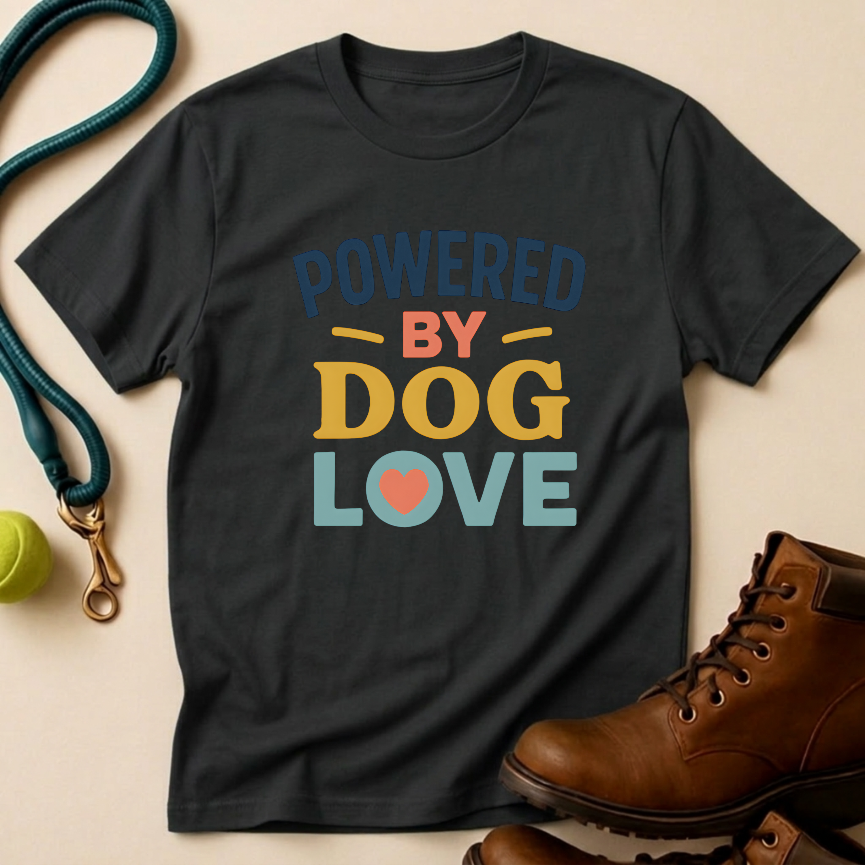 Powered By Dog Love T-Shirt