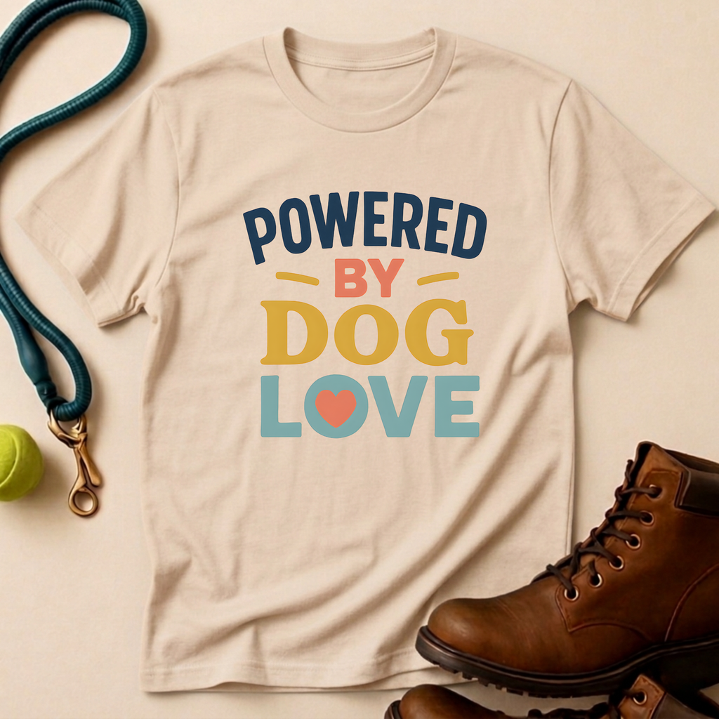 Powered By Dog Love T-Shirt
