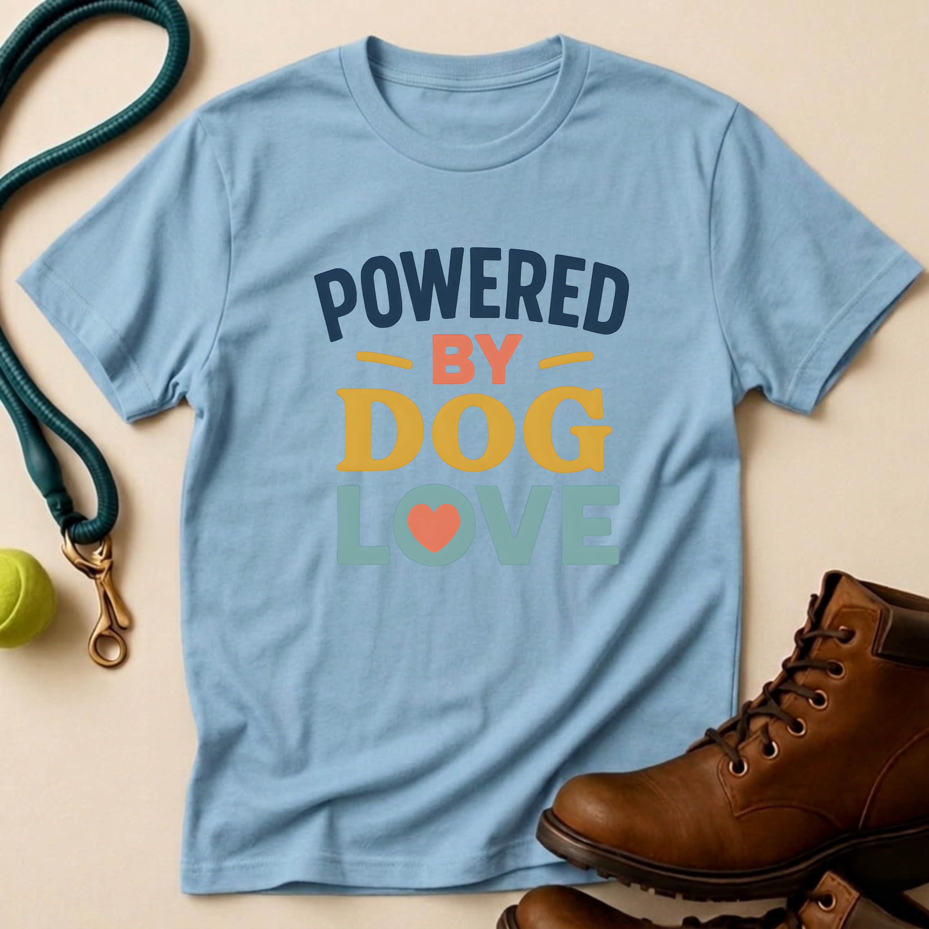 Powered By Dog Love T-Shirt