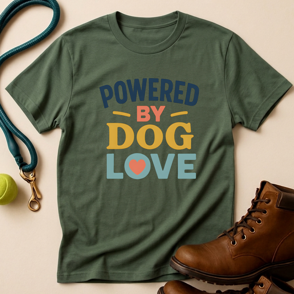 Powered By Dog Love T-Shirt