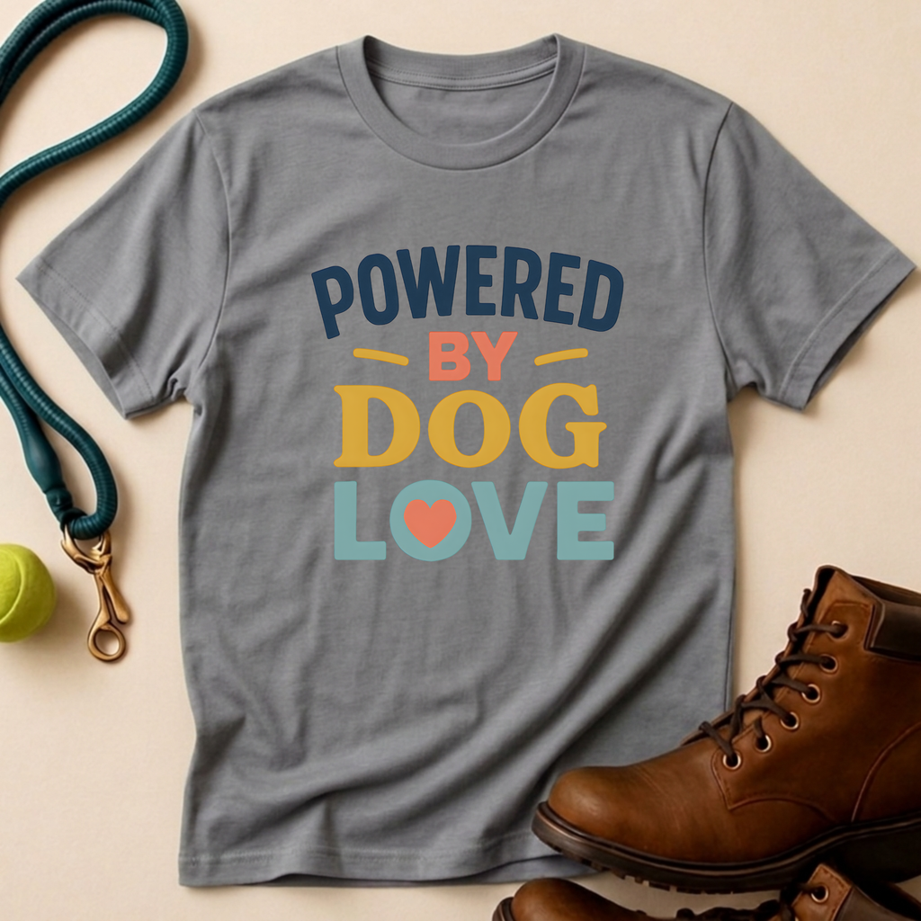 Powered By Dog Love T-Shirt