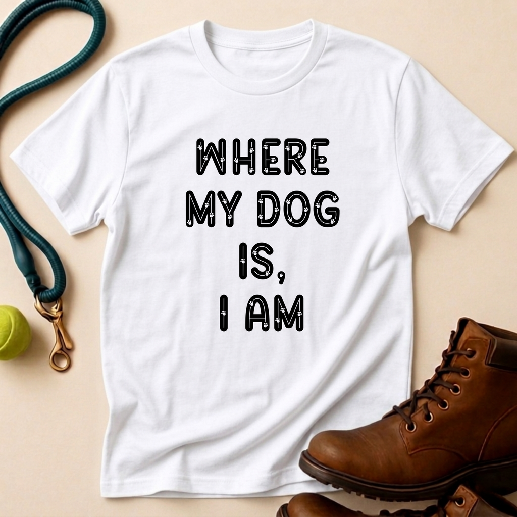 Where My Dog Is T-Shirt