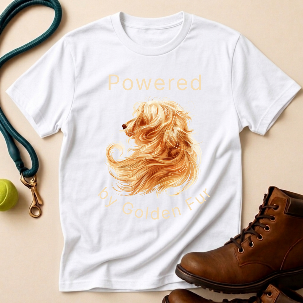 Powered By Golden Fur T-Shirt