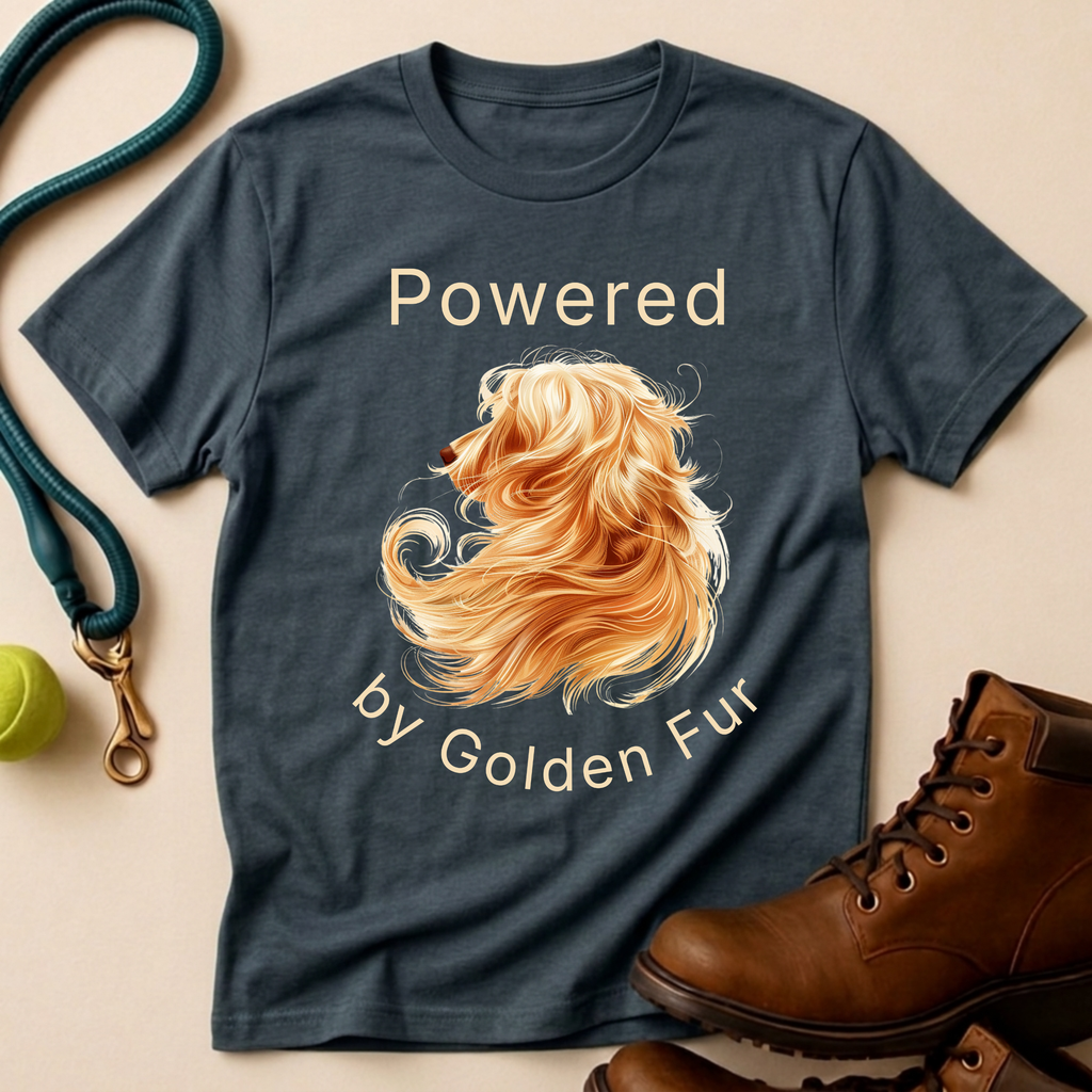 Powered By Golden Fur T-Shirt
