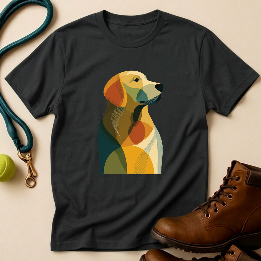 Abstract Golden T-Shirt
